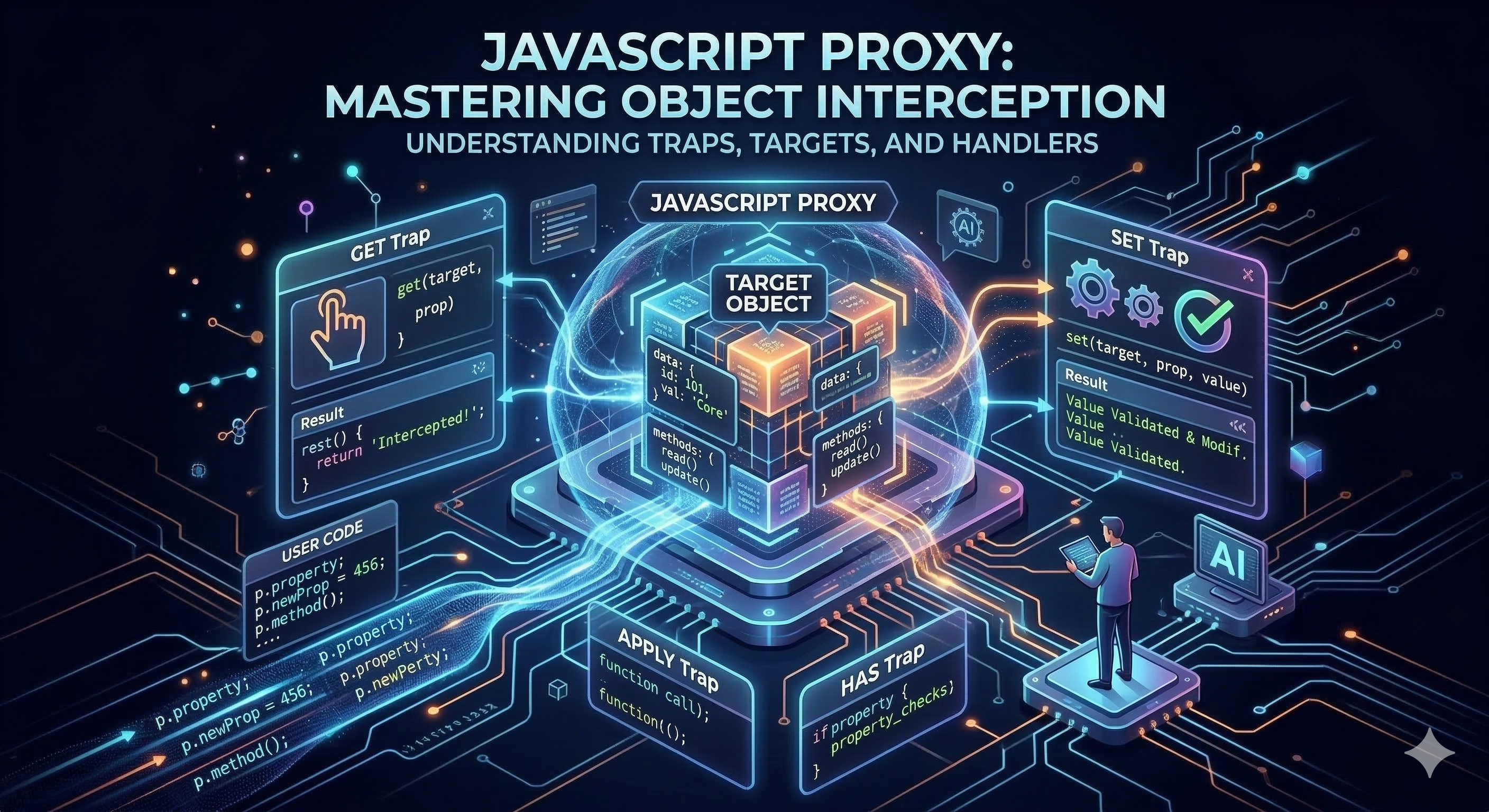 javascript proxy and reflect | proxy object in... JavaScript Proxy 객체의 힘: 프로처럼 연산을 가로채기 — techlog
