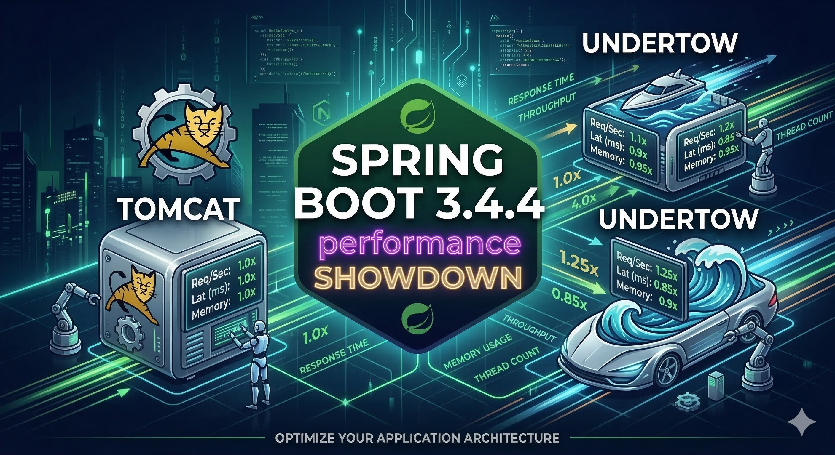 Spring Boot 3.4.4 최적의 임베디드 웹 서버 선택 가이드: Tomcat vs Jetty vs Undertow ...